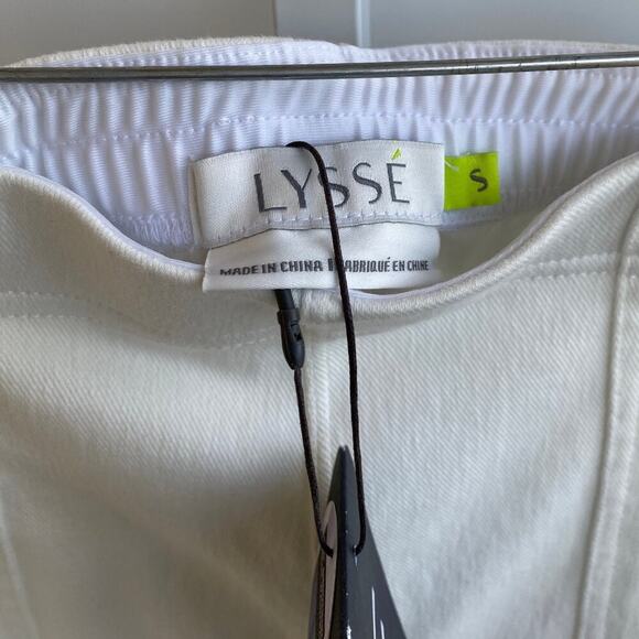 NWT Lysse Repreve Summer Crop Cargo Jogger White Sold Out In Store sz S - Picture 13 of 13
